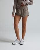 Nike Womens One Dri-FIT Mid-Rise 3 Inch Short - Brown - Size XS