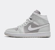 Jordan Womens Air Jordan 1 Mid Trainer - Grey - Size 4