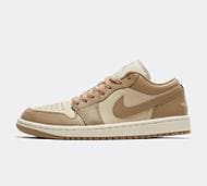 Jordan Womens Air Jordan 1 Low Trainer - Beige - Size 5