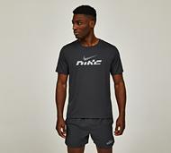 Nike Dri-FIT UV Miler Flash T-Shirt - Grey - Size S