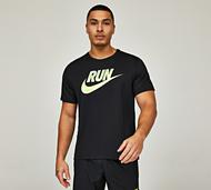 Nike Run Energy HBR UV Miler T-Shirt - Black - Size S