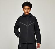 Nike Junior Tech Woven Windrunner Full Zip Hoodie - Black - Size S/B