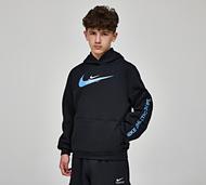 Nike Sport Inspired Swoosh Cargo Hoodie - Black - Size M/B