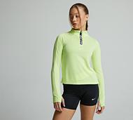 Nike Girls Training Half Zip Plus Top - Yellow - Size M/G