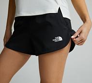 The North Face Womens Flex Woven Short 3 Inch Short - Black - Size XS