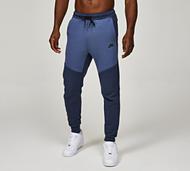 Nike Tech Fleece Colour Block Jogger - Blue - Size S