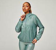 Under Armour Womens UA Rival Sport Windbreaker Jacket - Green - Size S