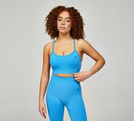 Montirex Womens Evolve 2.0 Seamless Bra Top - Blue - Size M