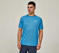 Under Armour UA Tech Textured Short Sleeved T-Shirt - Blue - Size S