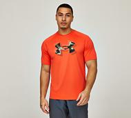 Under Armour UA Tech Print Fill T-Shirt - Orange - Size XS