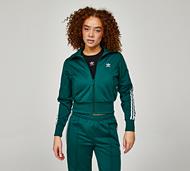 adidas Originals Womens Adicolor Classics Firebird Track Top - Green - Size XS