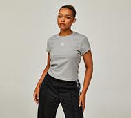 adidas Originals Womens Essential Slim T-Shirt - Grey - Size XS