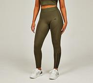 adidas Womens Hyperglam Legging - Green - Size XS