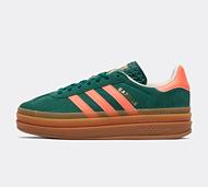 adidas Originals Junior Gazelle Bold Trainer - Green - Size 5