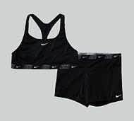 Nike Swim Girls Logo Tape Set - Black - Size M/G