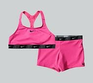 Nike Swim Girls Logo Tape Set - Pink - Size M/G