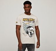 Dripmade Record T-Shirt - Beige - Size XS