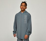 Mercier Junior Badge 2.0 Woven Hoodie - Grey - Size M/B