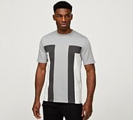 Celebre Side Colour Block Jersey T-Shirt - Grey - Size XS