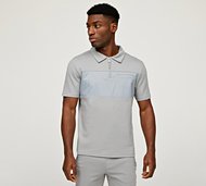 Celebre Woven Overlay Panel Jersey - Grey - Size XL