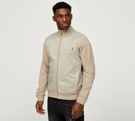 Celebre Woven Overlay Full Zipped Tracktop - Beige - Size XS