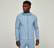 Celebre Woven Full Zip Hoodie - Blue - Size XS