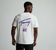 Tommy Jeans Faded Graphic T-Shirt - White - Size XS