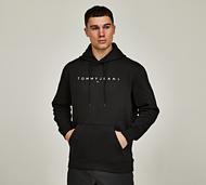 Tommy Jeans Linear Logo Hoodie - Black - Size XS