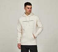 Tommy Jeans Linear Logo Hoodie - Beige - Size L