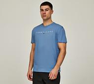 Tommy Jeans Regular Linear Logo T-Shirt - Blue - Size XS