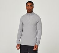 Celebre Half Zip Knitted Track Top - Grey - Size XL