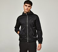 Belier Illusion Print Windbreaker - Black - Size XS