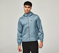 Belier Illusion Print Windbreaker - Grey - Size XS