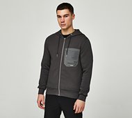 Belier Tech Pocket Premium Zip Through Hoodie - Grey - Size S