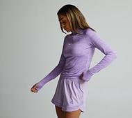 Montirex Womens Trail Quarter Zip Top - Purple - Size XS
