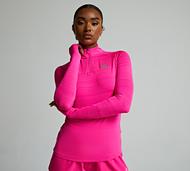 Montirex Breathe Quarter Zip T-Shirt - Pink - Size XS