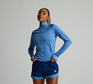 Montirex Womens Trail Quarter Zip Top - Blue - Size XS