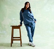 Ds Vu Womens Applique Fleece Cuff Pant - Blue - Size XXS