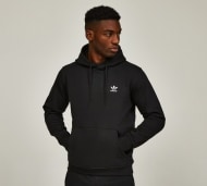 adidas Originals Trefoil Essentials Hoodie - Black - Size XS