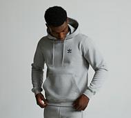 adidas Originals Trefoil Essentials Hoodie - Grey - Size XS