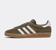 adidas Originals Gazelle Indoor Trainer - Green - Size 6