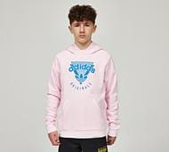 adidas Originals Junior Resort Overhead Hoodie - Pink - Size S/B