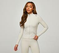 Monterrain Womens Altitude 2.0 Full Zip Track Jacket - Beige - Size XS
