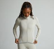 Monterrain Womens Asana Long Sleeve Full Zip Top - Beige - Size S