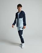 Zavetti Canada Junior Vosso Woven Zip Through Hoodie - Navy - Size M/B