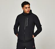 Zavetti Canada Vemaro Woven Full Zip Hoodie - Black - Size S