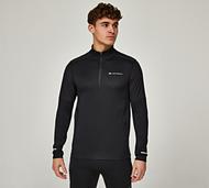 Monterrain Vinson 2.0 Quarter Zip Long Sleeve T-Shirt - Black - Size M