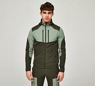 Monterrain Orbit Woven Running Hoodie - Green - Size XS