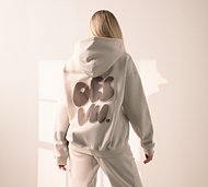 Ds Vu Womens Large Bubble Overhead Hoodie - Beige - Size XXS