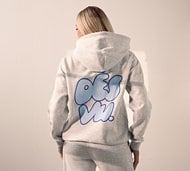 Ds Vu Womens Large Bubble Overhead Hoodie - Grey - Size S